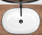 LAVOAR PE BLAT CLEO WHITE BLACK EDGE