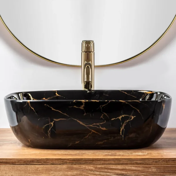 LAVOAR PE BLAT BELINDA BLACK MARBLE