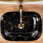 LAVOAR PE BLAT BELINDA BLACK MARBLE
