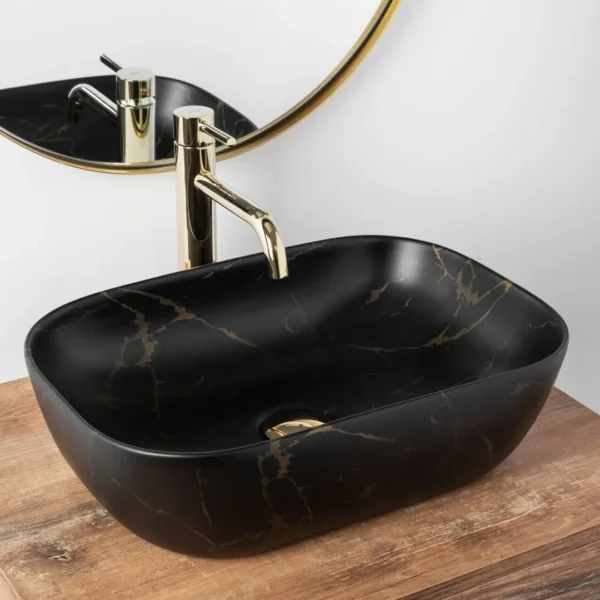 LAVOAR PE BLAT BELINDA BLACK MARBLE