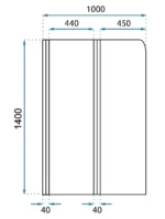 PARAVAN PENTRU CADA AGAT CHROME 100