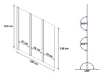 PARAVAN PENTRU CADA AGAT CHROME 120