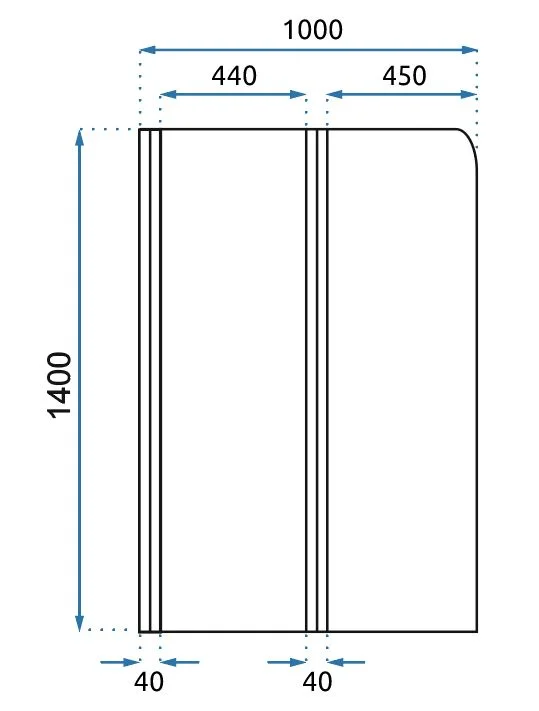 PARAVAN PENTRU CADA AGAT CHROME 80