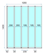 PARAVAN PENTRU CADA IDEA CHROME 120